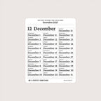 2027 Date Stickers: Two Line Classic
