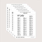 2027 Date Stickers: Two Line Classic
