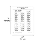 2027 Date Stickers: Two Line Classic