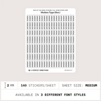 Day of the Week Stickers: Full Word All Caps