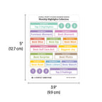 Journal Prompt Stickers: Monthly Highlight Badges