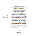 Journal Prompt Stickers: Daily Highlights, Highlighter Style