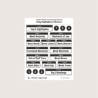 Journal Prompt Stickers: Daily Highlight Badges