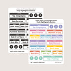 Journal Prompt Stickers: Daily Highlight Badges