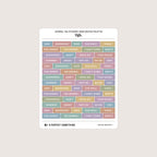 Journal Tag Stickers (Bars): Ugh.