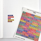 Journal Tag Stickers (Bars): OMG