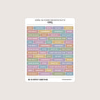 Journal Tag Stickers (Bars): OMG