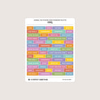 Journal Tag Stickers (Bars): OMG