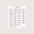 Undated Date Stickers: Modern Classic