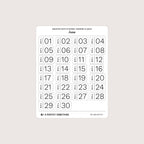 Undated Date Stickers: Modern Classic
