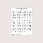 Undated Date Stickers: Modern Classic