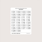 Undated Date Stickers: Modern Classic