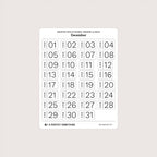 Undated Date Stickers: Modern Classic