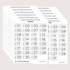 Undated Date Stickers: Modern Classic