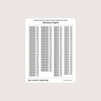 Undated Date Stickers: Micro Typewriter Stamp