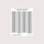 Undated Date Stickers: Micro Typewriter Stamp