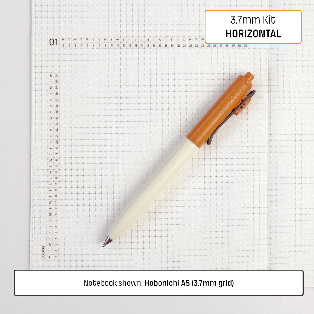 3.7mm Grid Layout Stickers: Monthly Tracking Kits