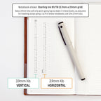 3.9mm Grid Layout Stickers: Monthly Tracking Kits