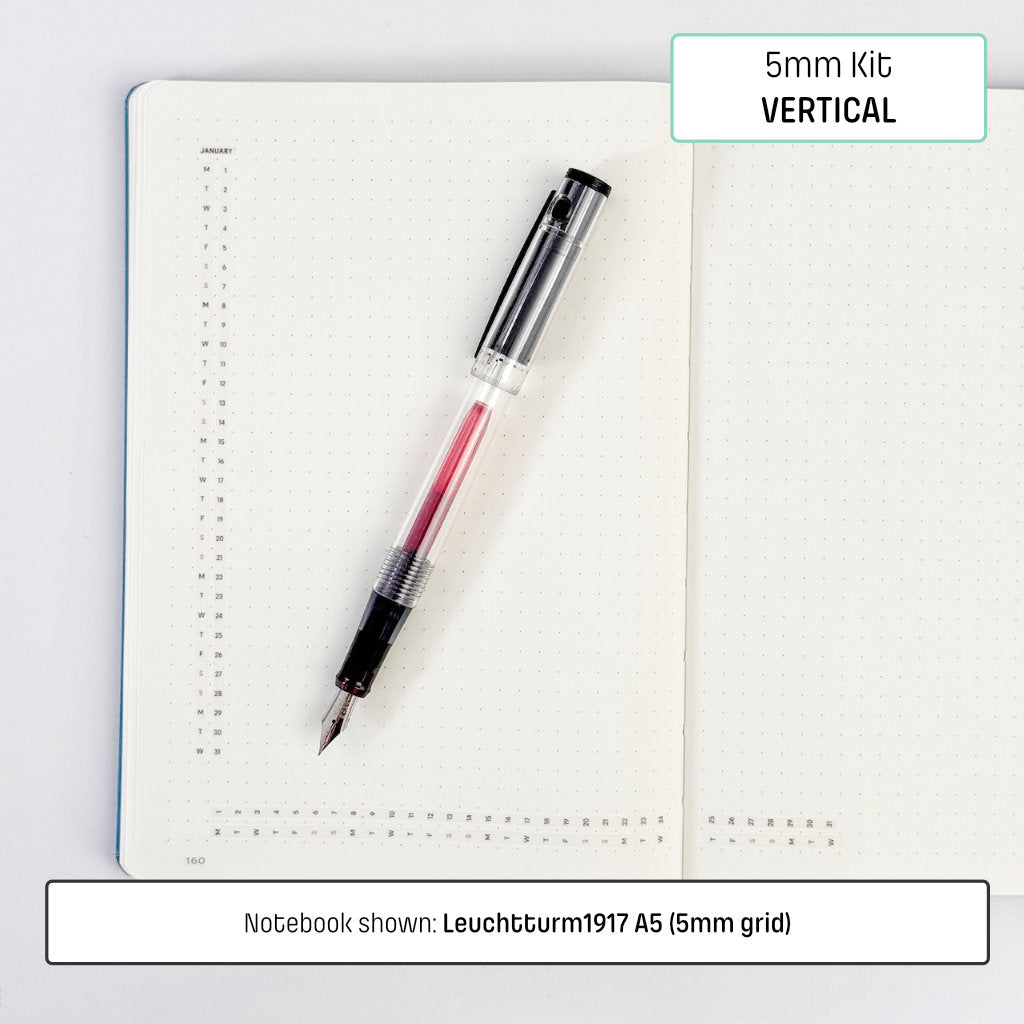 5mm Grid Layout Stickers: Monthly Tracking Kits
