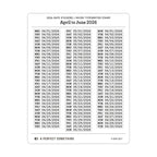 2026 Date Stickers: Micro Typewriter Stamp