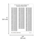 2026 Date Stickers: Micro Typewriter Stamp