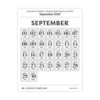 2026 Date Stickers: Postage Stamp (Black and White)