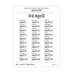 2026 Date Stickers: Two Line Classic (Black and White)