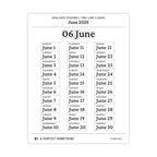 2026 Date Stickers: Two Line Classic (Black and White)