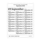 2026 Date Stickers: Two Line Classic (Black and White)