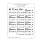 2026 Date Stickers: Two Line Classic (Black and White)