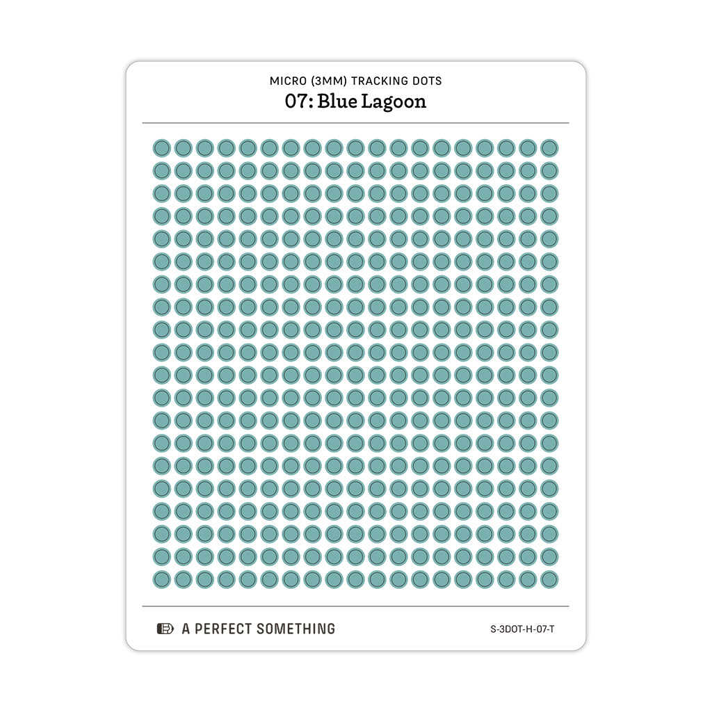 Tiny (3mm) Tracking Dot Stickers: Hobonichi Color Palette [Medium Sheet Size]