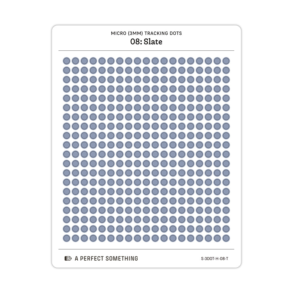 Tiny (3mm) Tracking Dot Stickers: Hobonichi Color Palette [Medium Sheet Size]