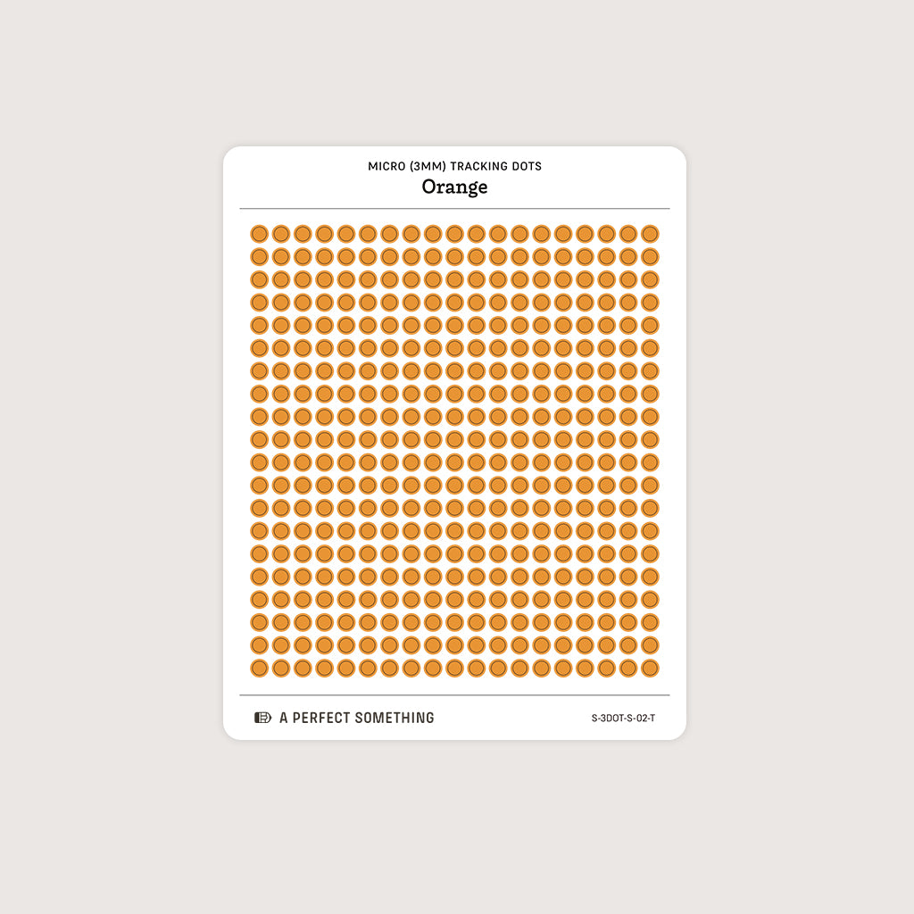 Micro (3mm) Tracking Dot Stickers: Standard Color Palette [Medium Sheet Size]