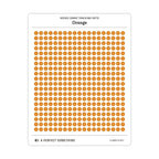 Tiny (3mm) Tracking Dot Stickers: Standard Color Palette [Medium Sheet Size]