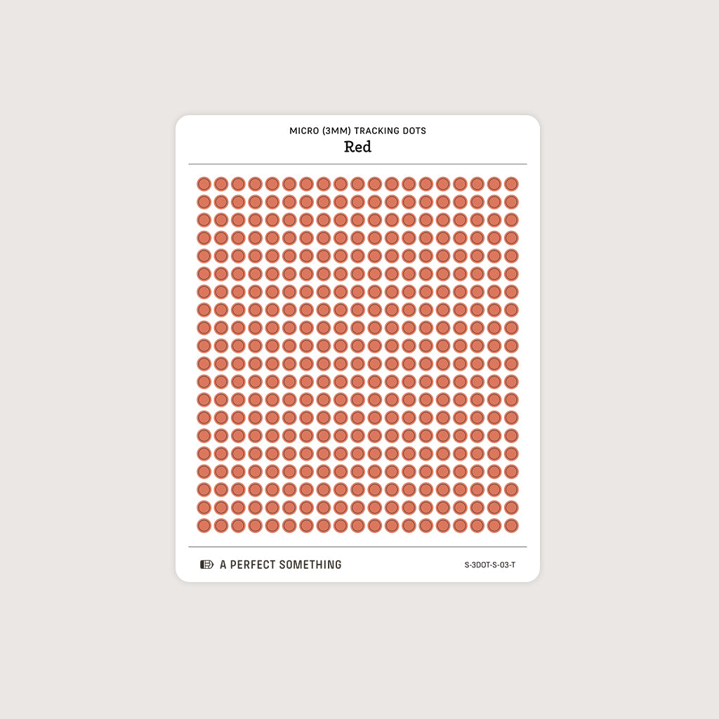 Micro (3mm) Tracking Dot Stickers: Standard Color Palette [Medium Sheet Size]