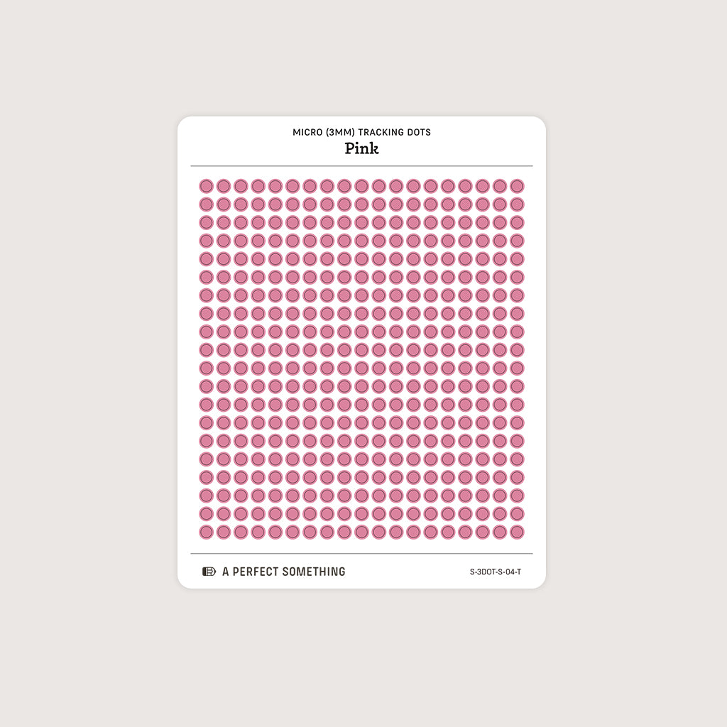 Micro (3mm) Tracking Dot Stickers: Standard Color Palette [Medium Sheet Size]