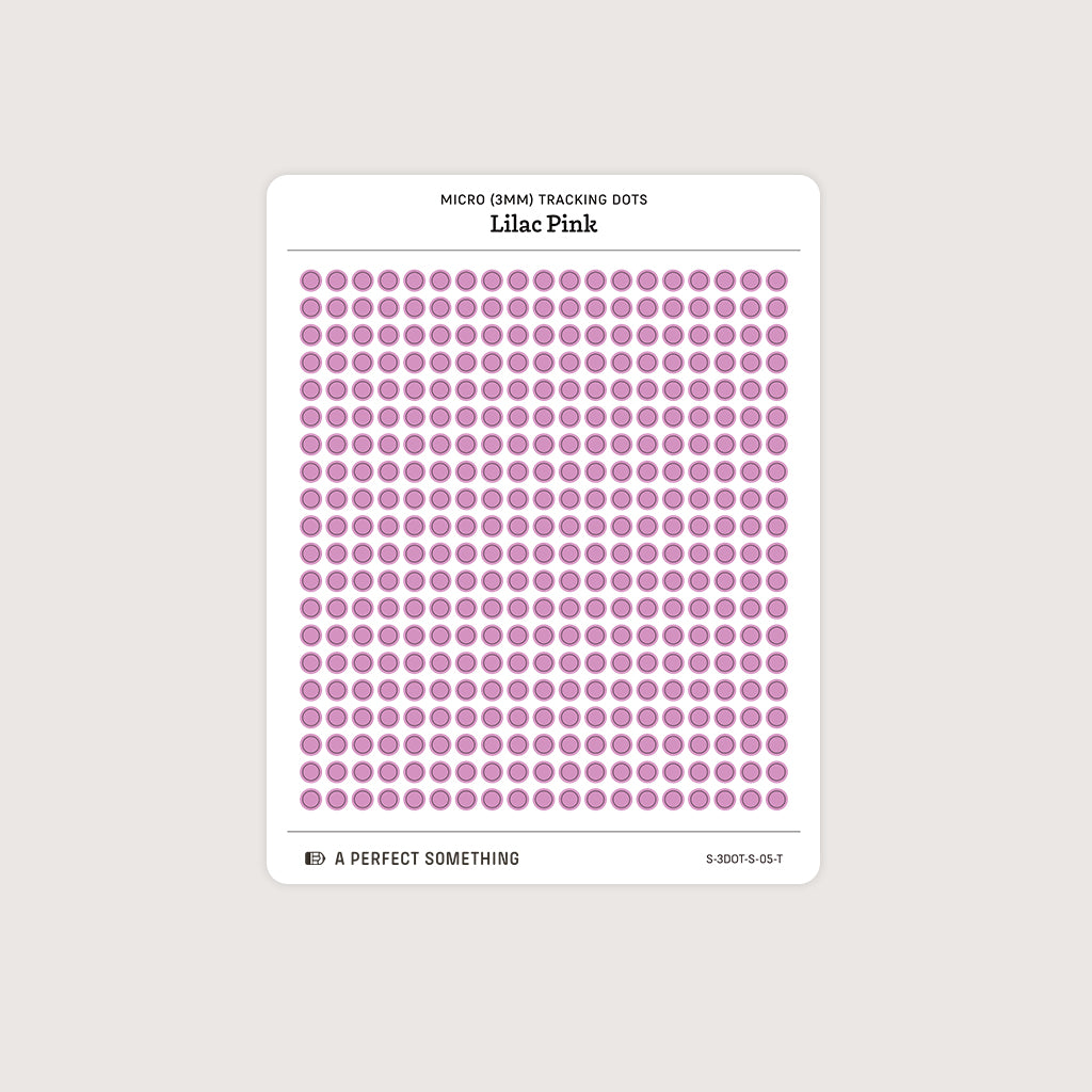 Micro (3mm) Tracking Dot Stickers: Standard Color Palette [Medium Sheet Size]