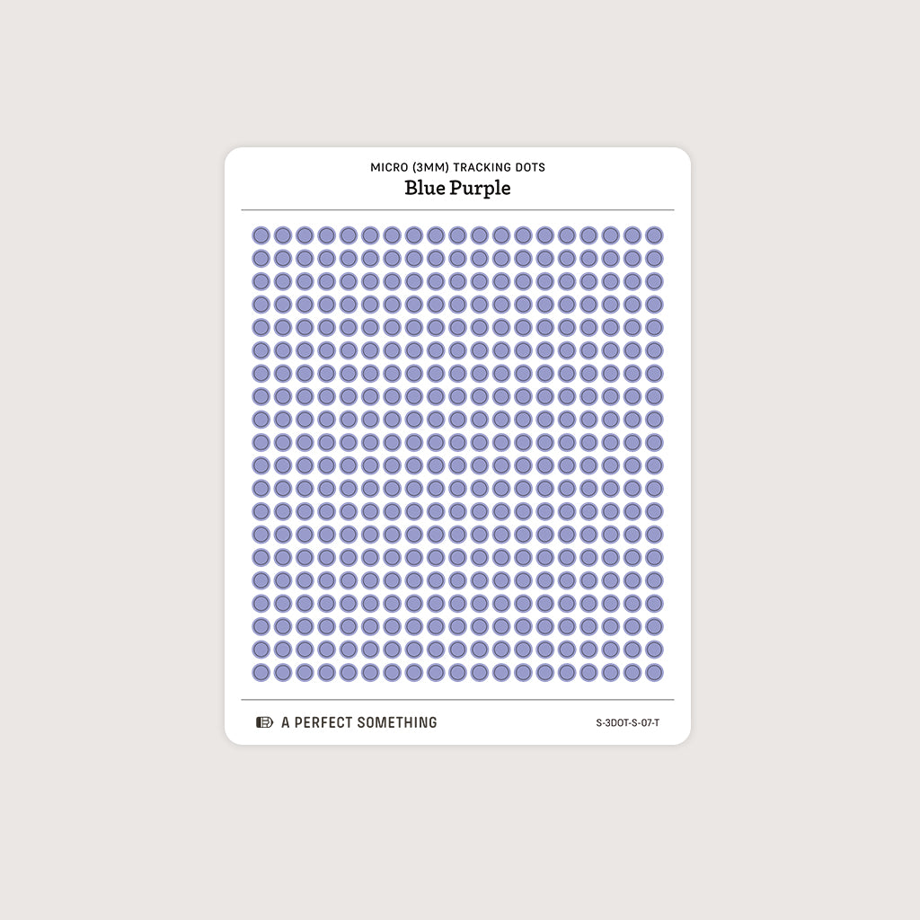 Micro (3mm) Tracking Dot Stickers: Standard Color Palette [Medium Sheet Size]