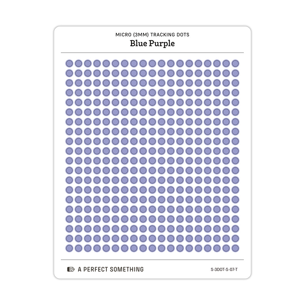 Tiny (3mm) Tracking Dot Stickers: Standard Color Palette [Medium Sheet Size]