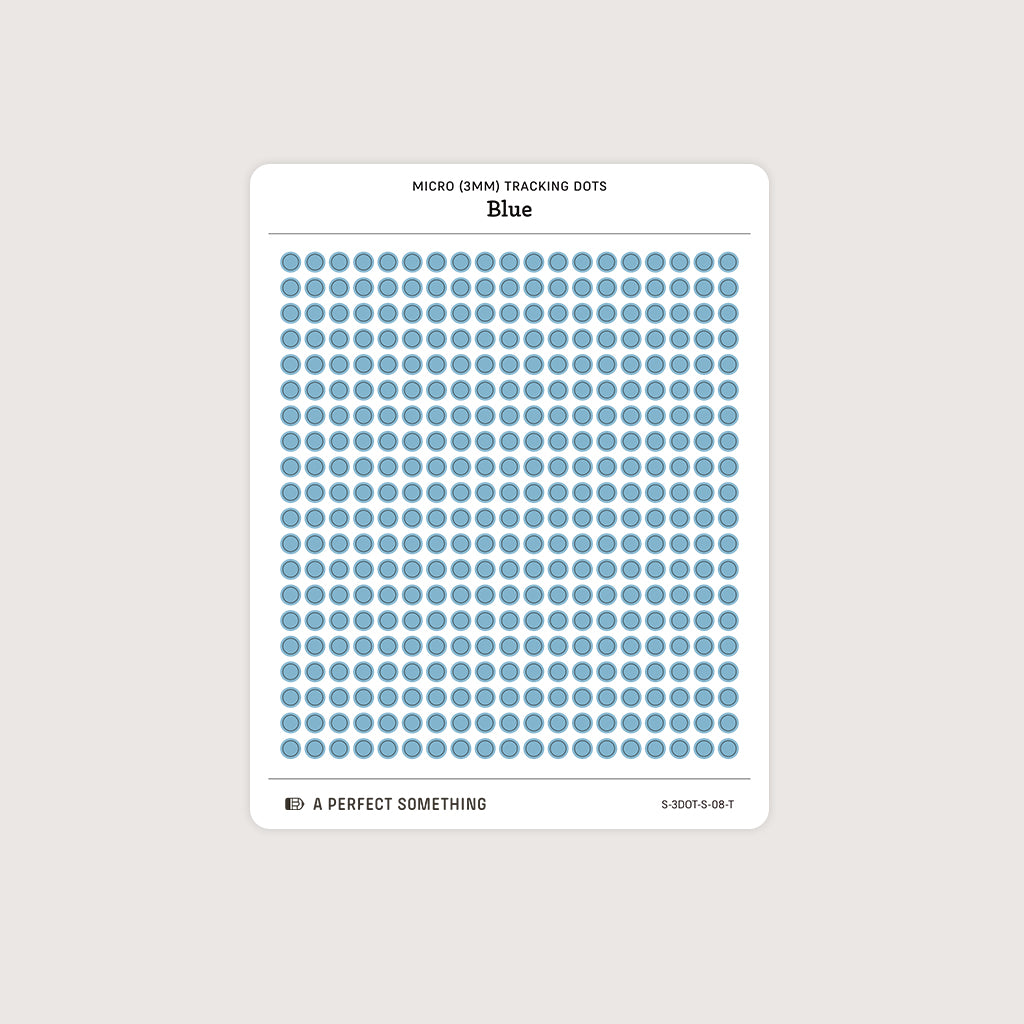Micro (3mm) Tracking Dot Stickers: Standard Color Palette [Medium Sheet Size]