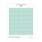 Tiny (3mm) Tracking Dot Stickers: Standard Color Palette [Medium Sheet Size]