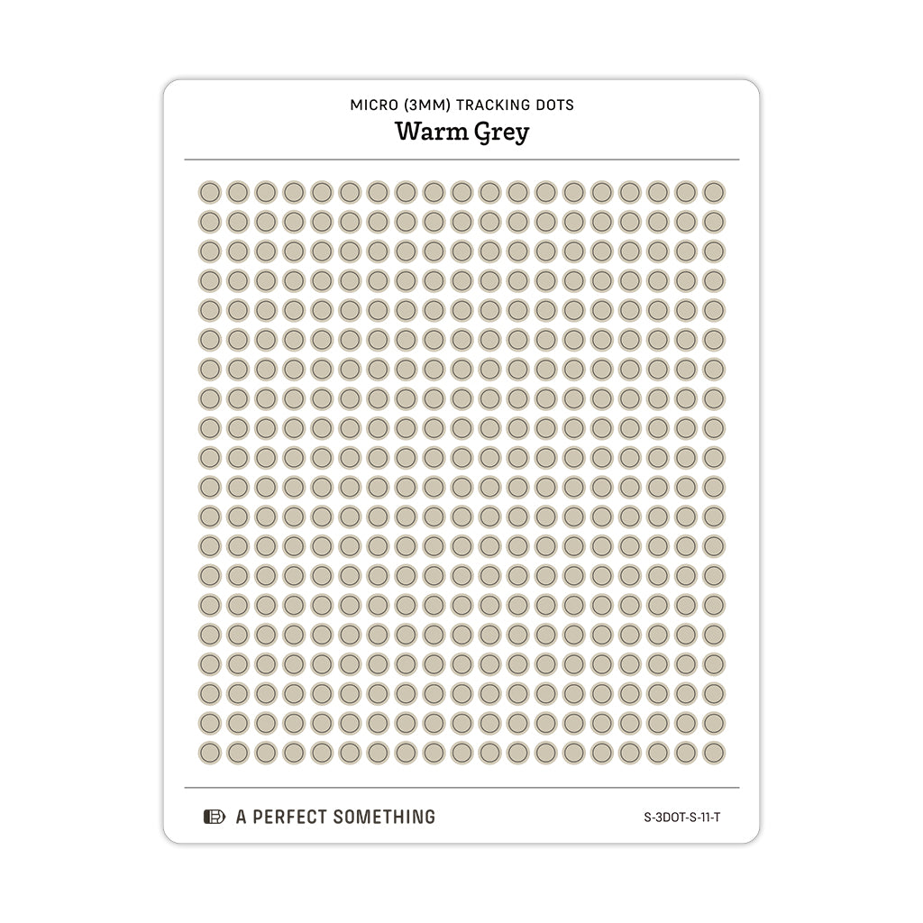 Tiny (3mm) Tracking Dot Stickers: Standard Color Palette [Medium Sheet Size]
