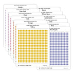 Tiny (3mm) Tracking Dot Stickers: Standard Color Palette [Medium Sheet Size]