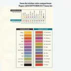 Tiny (3mm) Tracking Dot Stickers: Standard Color Palette [Medium Sheet Size]