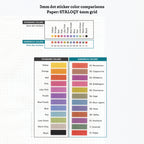 Tiny (3mm) Tracking Dot Stickers: Standard Color Palette [Medium Sheet Size]