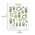 Illustrated Stickers: Matcha Love