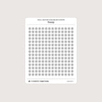 Small (5mm) Weather Icon Stickers (Black and White)