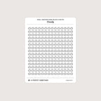 Small (5mm) Weather Icon Stickers (Black and White)