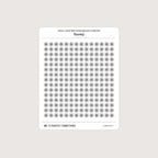 Small (5mm) Weather Icon Stickers (Black and White)