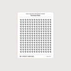 Small (5mm) Weather Icon Stickers (Black and White)